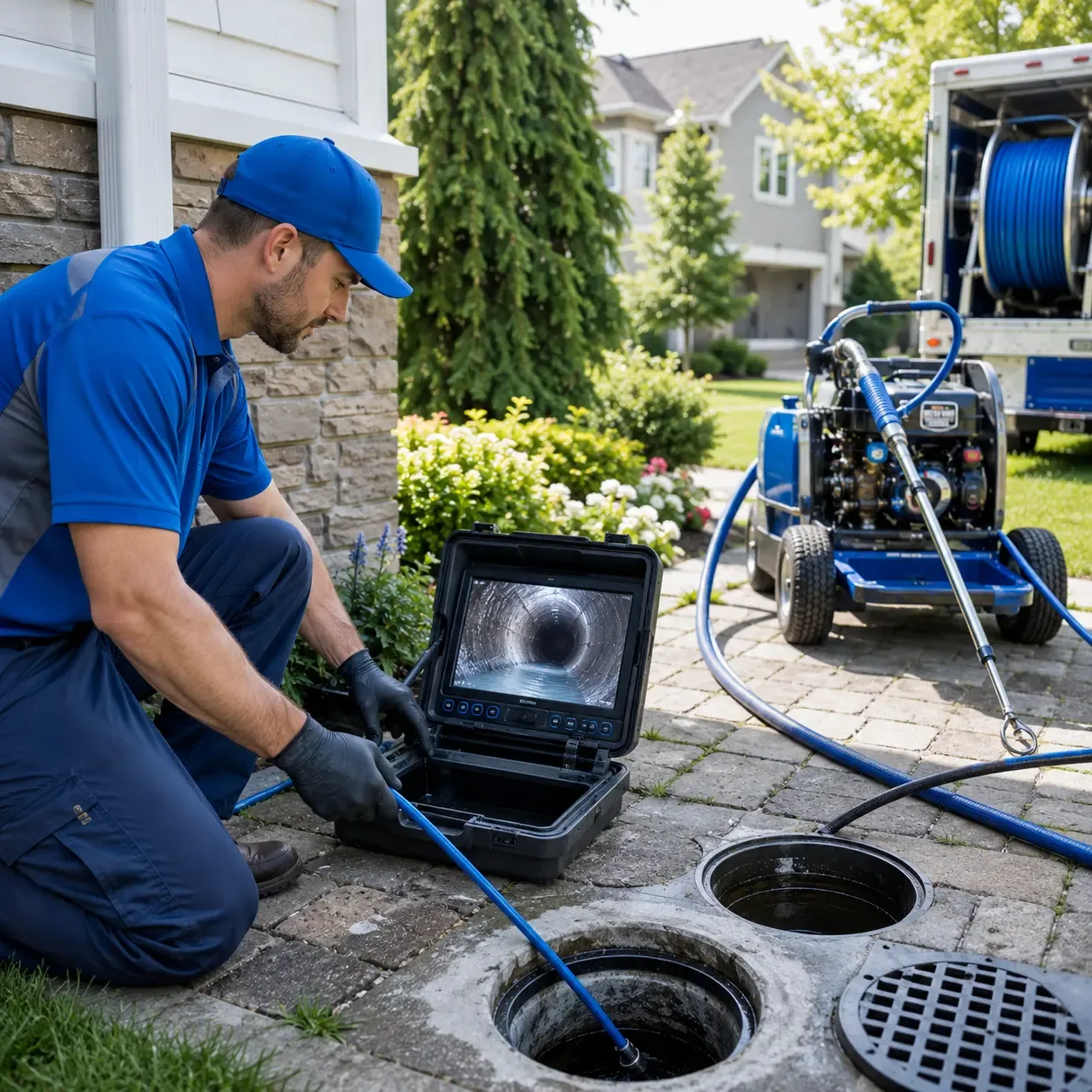 Outdoor drain cleaning professionals serving Lisle, NY